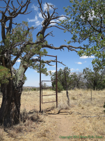 A gate along AZT Passage 4.
