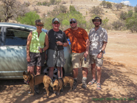 Cheetah, Jerry, Shaun and Brian after finishing Arizona Trail Passage 4.