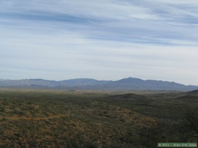 The Rincon Mountains from Passage 7 of the Arizona Trail