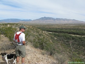 Jerry hiking on Passage 7 of the Arizona Trail