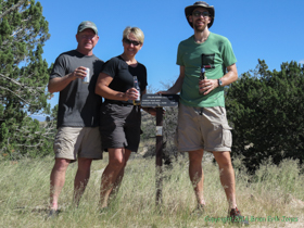 Cheetah, Jerry and me enjoying our post passage libation.