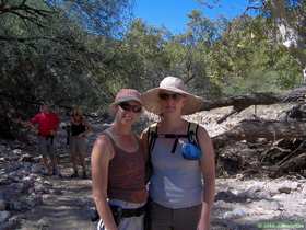 Patricia and Marisa in Hell Hole Canyon.