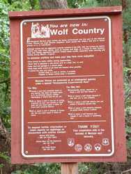 Wolf Country sign.  This is MY HOME!!! :-) 