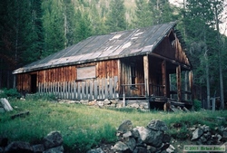 The Ripley house in the ghost town of Coolidge, Montana.