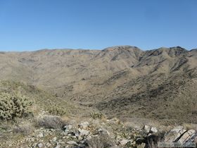 Looking out across the Harcuvar Mountains.