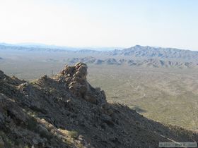 Looking northwest from the ridge that we hiked up.