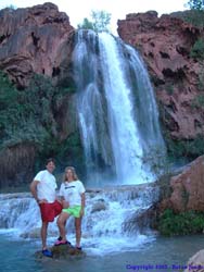 Brad and Lori at Havasu Falls.