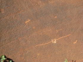 Petroglyphs at the Wire Pass/Buckskin Gulch confluence.