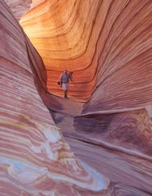 Chuck near the Wave in Coyote Buttes North.