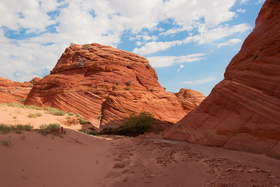 Sandstone formation in North Coyote Buttes.