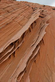 Sandstone fins near upper Buckskin Gulch
