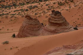 Sandstone formation near upper Buckskin Gulch.