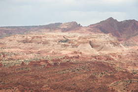 View of Buckskin Gulch and Coyote Buttes North from West Clark Bench.