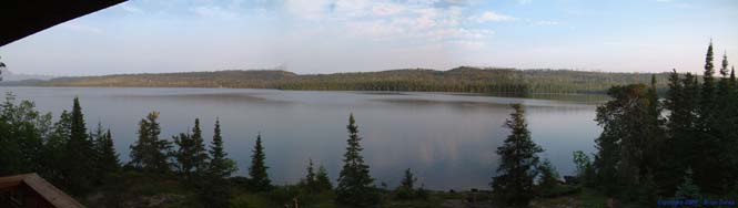 The view from our room at Moosehorn Lodge.