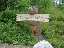 Moosehorn Lodge sign