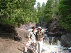 Shan and Brian on the Cascade River.