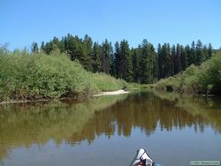 Paddling down the Clearwater River.
