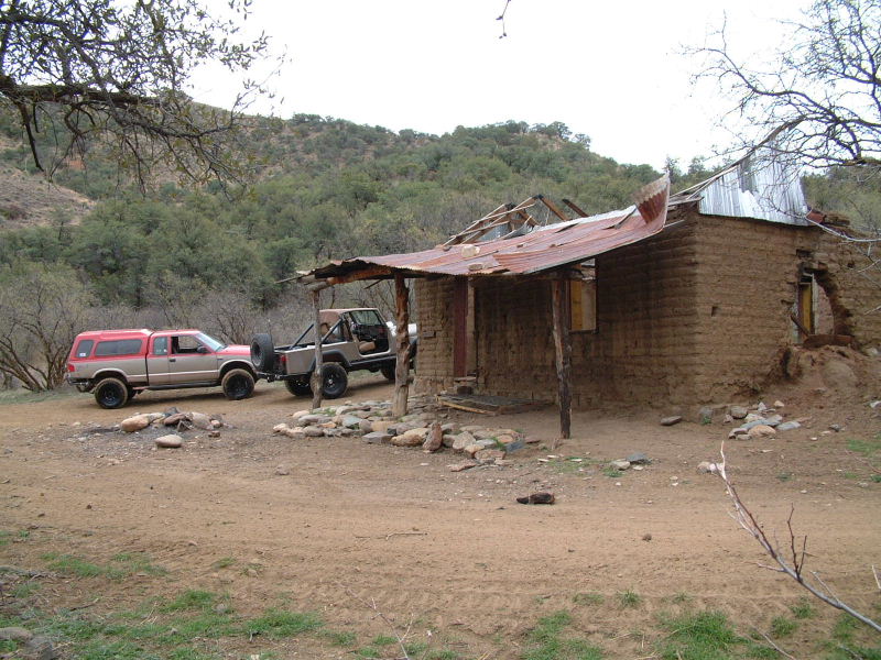 Wolfie and Winch parked at Coronado Cabin