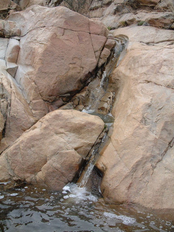 A small tributary enters Canada del Oro Creek.